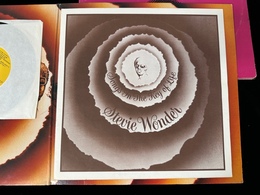 Just Added - Lot of (4) Stevie Wonder Vinyl Record Albums [Photo 14]