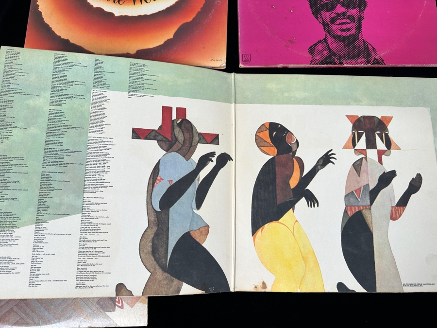 Just Added - Lot of (4) Stevie Wonder Vinyl Record Albums [Photo 9]