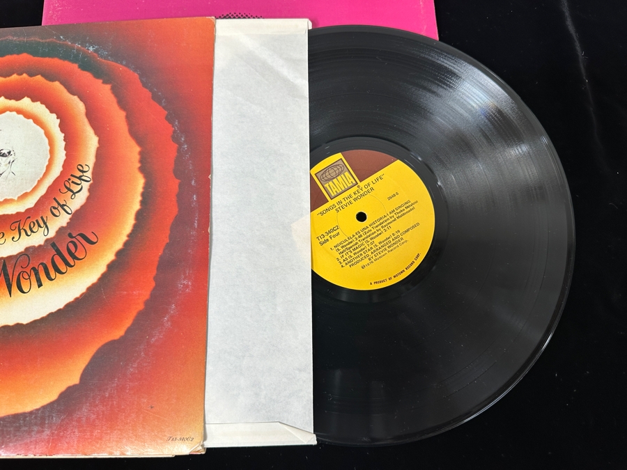 Just Added - Lot of (4) Stevie Wonder Vinyl Record Albums [Photo 17]