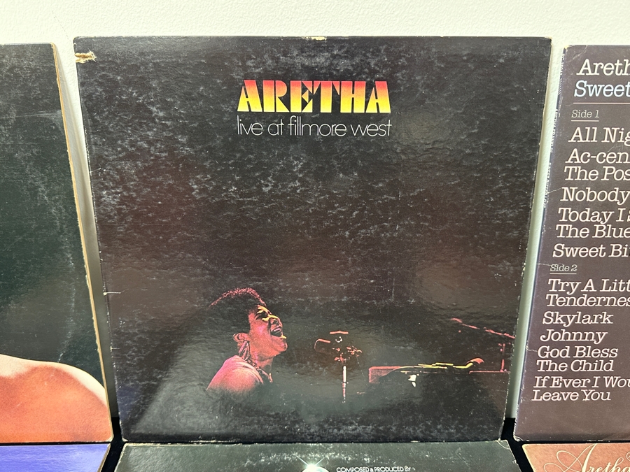 Just Added - Lot of (9) Aretha Franklin Vinyl Record Albums [Photo 9]