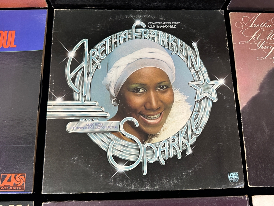 Just Added - Lot of (9) Aretha Franklin Vinyl Record Albums [Photo 6]