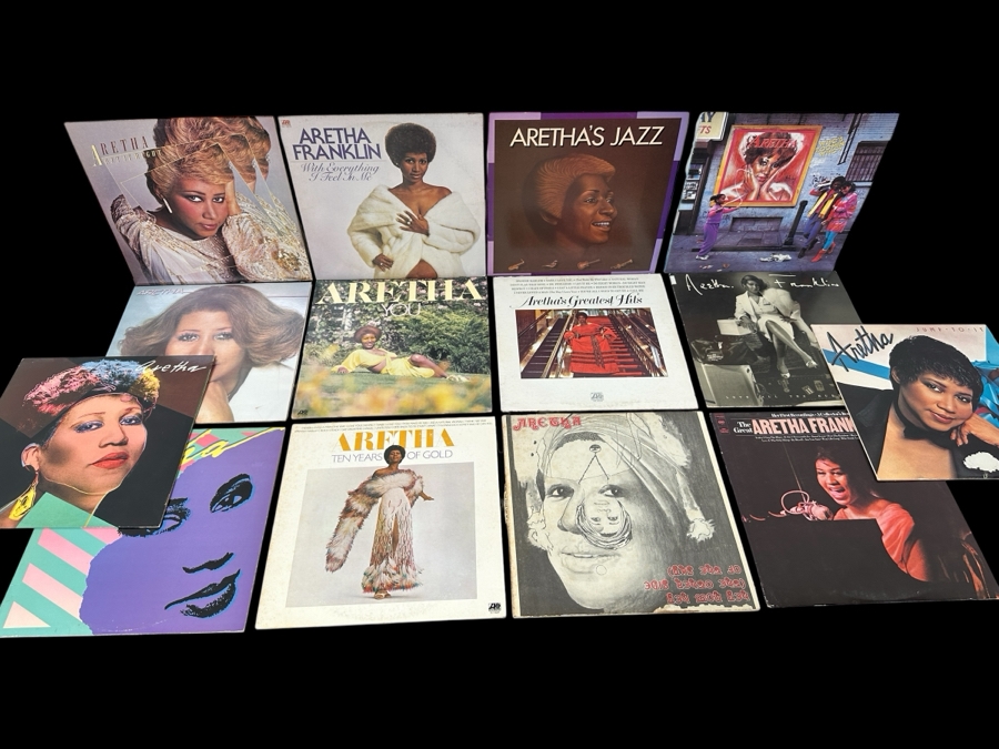 Just Added - Lot of (14) Aretha Franklin Vinyl Record Albums