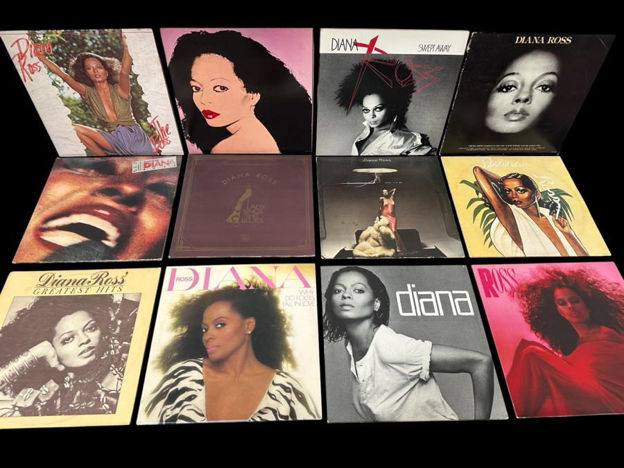 Just Added - Lot of (12) Diana Ross Vinyl Record Albums
