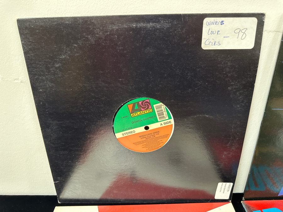 Just Added - Lot of (9) Billy Idol, Eurythmics, Donna Summer, Saturday Night Fever, Otis Redding and George Michael Vinyl Record Albums [Photo 8]