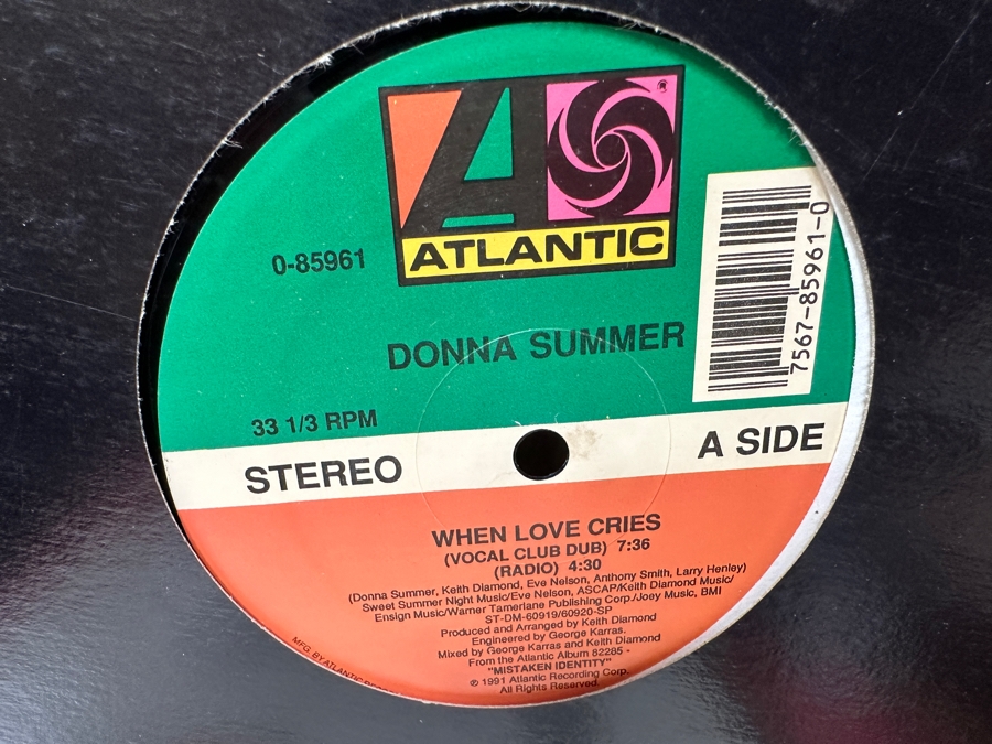 Just Added - Lot of (9) Billy Idol, Eurythmics, Donna Summer, Saturday Night Fever, Otis Redding and George Michael Vinyl Record Albums [Photo 9]