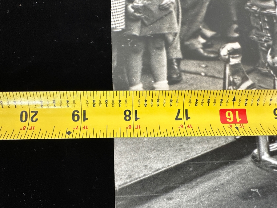 Just Added - Dave Hammel Photograph Mounted On Foam Board Of Leo Carrillo Astride the Hood Ornament of His Favorite Chrysler Town & Country Convertible 18.5' x 15' [Photo 7]