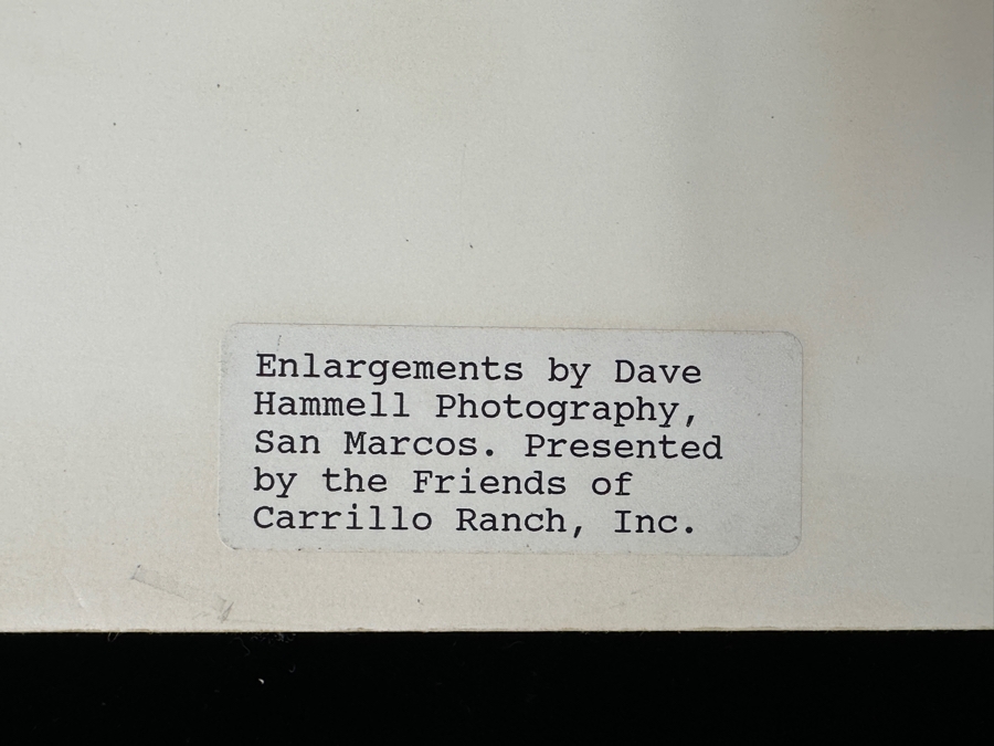 Just Added - Dave Hammel Photograph Mounted On Foam Board Of Leo Carrillo Astride the Hood Ornament of His Favorite Chrysler Town & Country Convertible 18.5' x 15' [Photo 6]