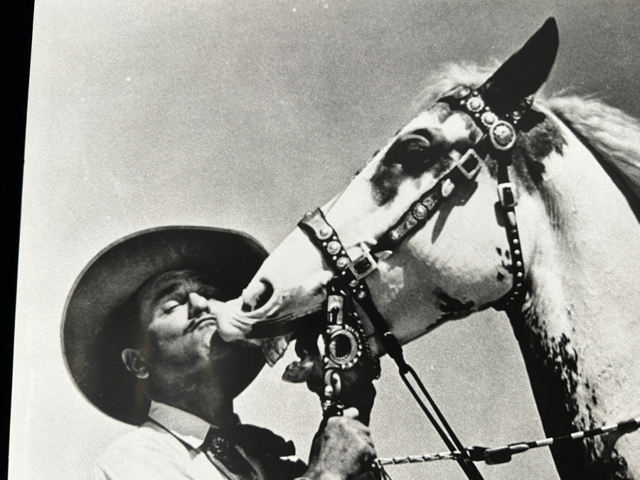 Just Added - Dave Hammel Photograph Mounted On Foam Board Of Leo Carrillo with His Famous Show Horse, Conquistador 18' x 14' [Photo 3]