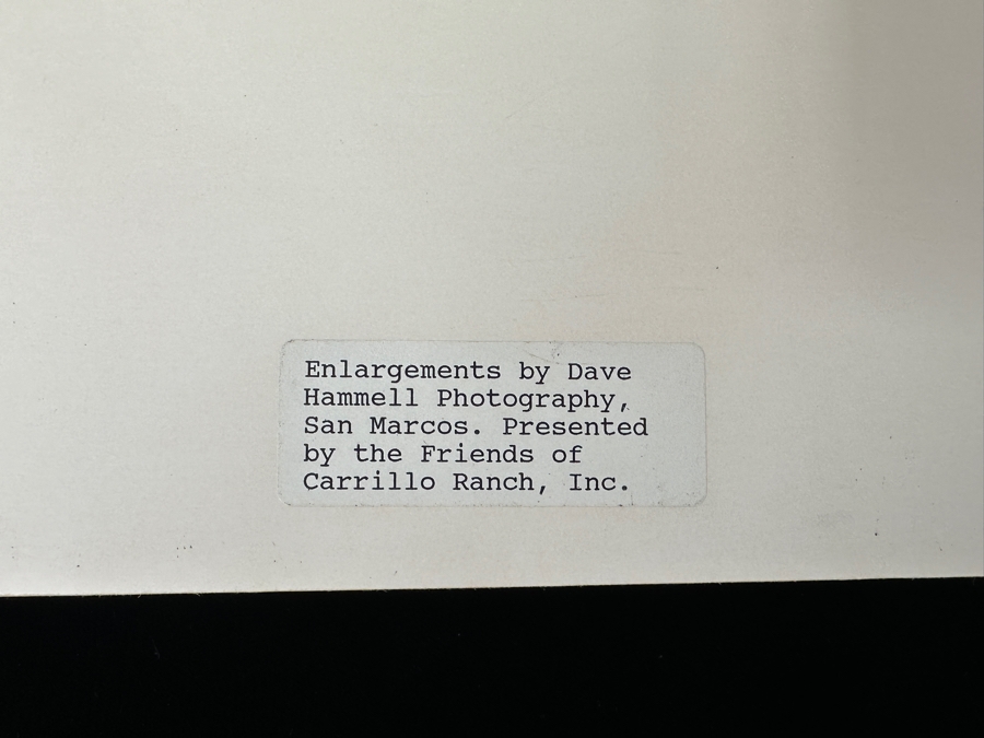 Just Added - Dave Hammel Photograph Mounted On Foam Board Of Leo Carrillo with His Famous Show Horse, Conquistador 18' x 14' [Photo 6]