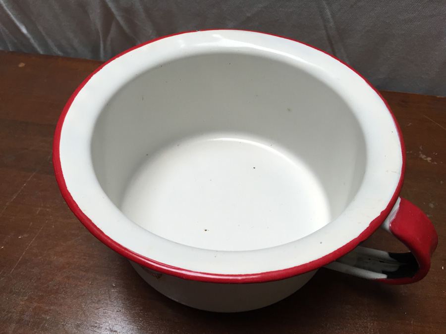 Porcelain Enameld Ware Vogue Handled Bowl Cup [Photo 2]