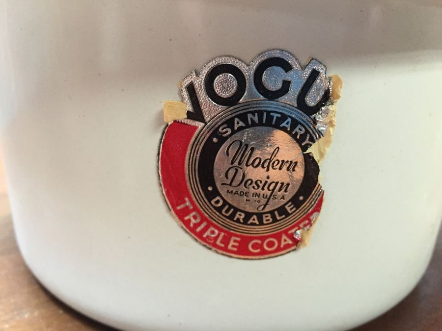 Porcelain Enameld Ware Vogue Handled Bowl Cup [Photo 3]