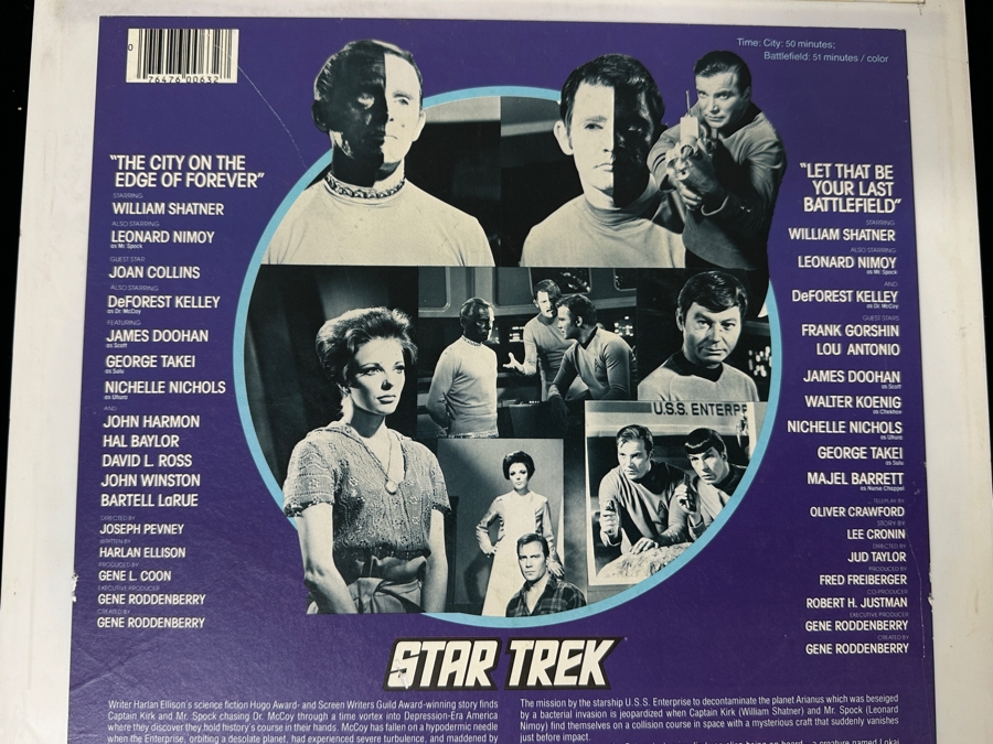 Just Added - RCA SelectaVision VideoDisc STAR TREK 'The City On The Edge Of Forever' & 'Let That Be Your Last Battlefield' From The Classic TV Series Capacitance Electronic Disc (CED) [Photo 4]