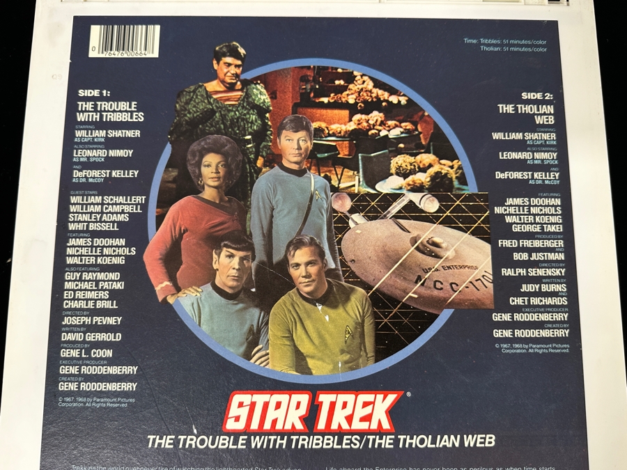 Just Added - RCA SelectaVision VideoDisc STAR TREK 'The Trouble With Tribbles' & 'The Tholian Web' From The Classic TV Series Capacitance Electronic Disc (CED) [Photo 4]