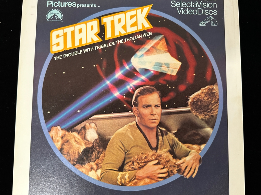 Just Added - RCA SelectaVision VideoDisc STAR TREK 'The Trouble With Tribbles' & 'The Tholian Web' From The Classic TV Series Capacitance Electronic Disc (CED) [Photo 2]