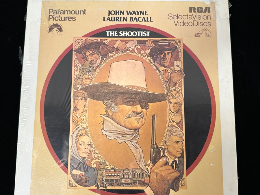 Just Added - RCA SelectaVision VideoDisc Factory Sealed John Wayne In The Shootist Movie Capacitance Electronic Disc (CED) [Photo 2]