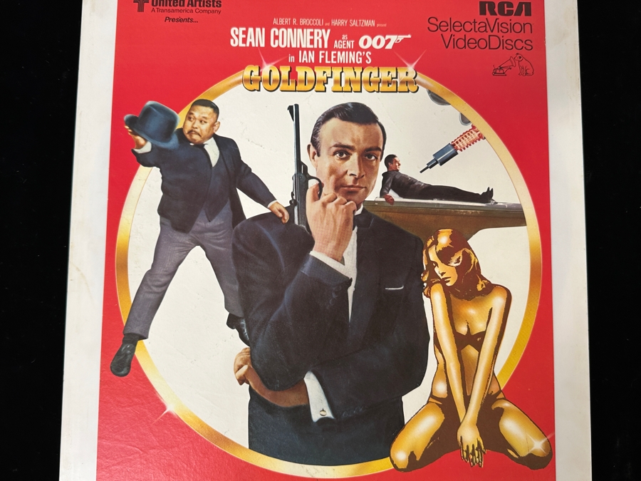 Just Added - RCA SelectaVision VideoDisc Sean Connery As Agent 007 In Ian Fleming's Goldfinger Movie Capacitance Electronic Disc (CED) [Photo 2]