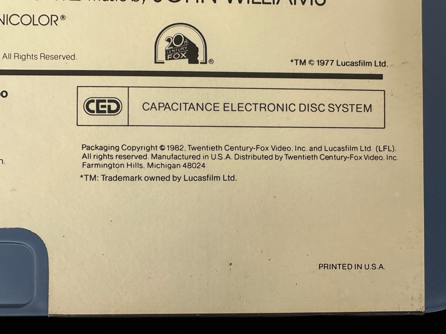 Just Added - RCA SelectaVision VideoDisc STAR WARS Movie Capacitance Electronic Disc (CED) [Photo 12]