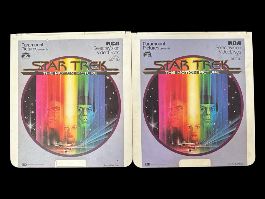 Just Added - RCA SelectaVision VideoDisc STAR TREK The Motion Picture Movie 2 Discs Capacitance Electronic Disc (CED) [Photo 1]