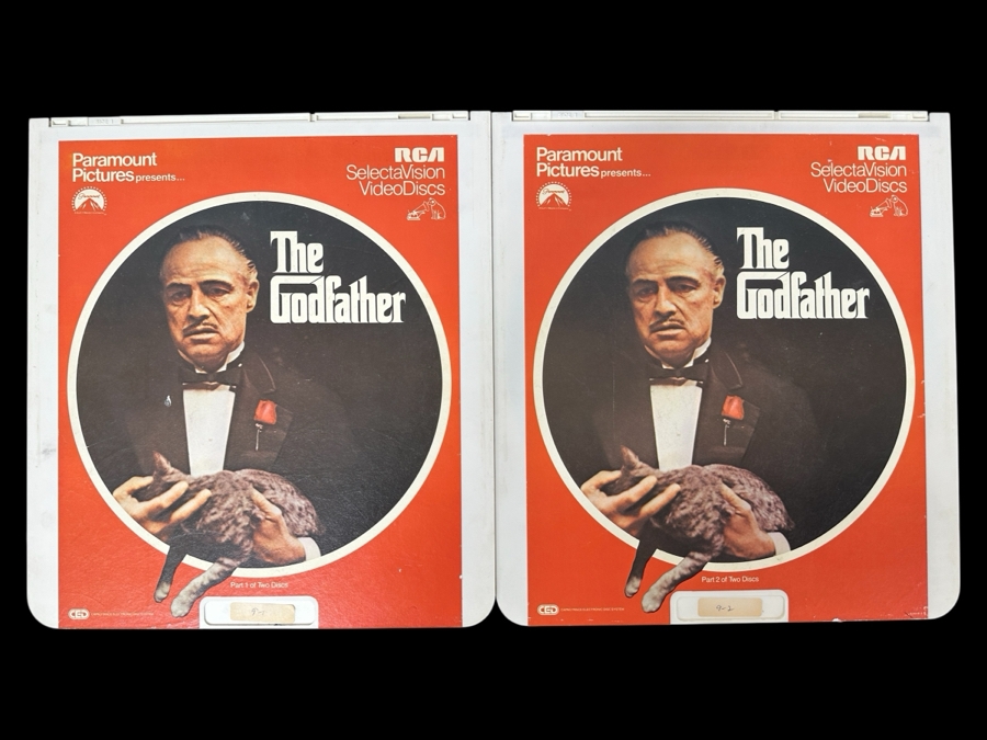 Just Added - RCA SelectaVision VideoDisc The Godfather Movie 2 Discs Capacitance Electronic Disc (CED) [Photo 1]
