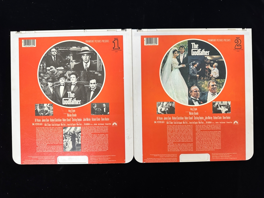 Just Added - RCA SelectaVision VideoDisc The Godfather Movie 2 Discs Capacitance Electronic Disc (CED) [Photo 4]