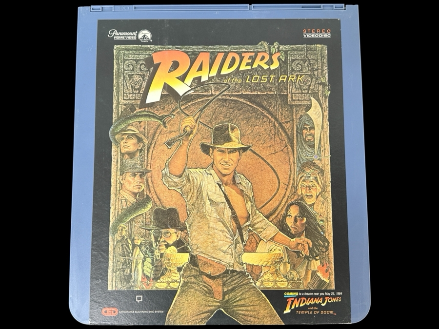 Just Added - RCA SelectaVision VideoDisc Raiders Of The Lost Ark Movie Capacitance Electronic Disc (CED) [Photo 1]