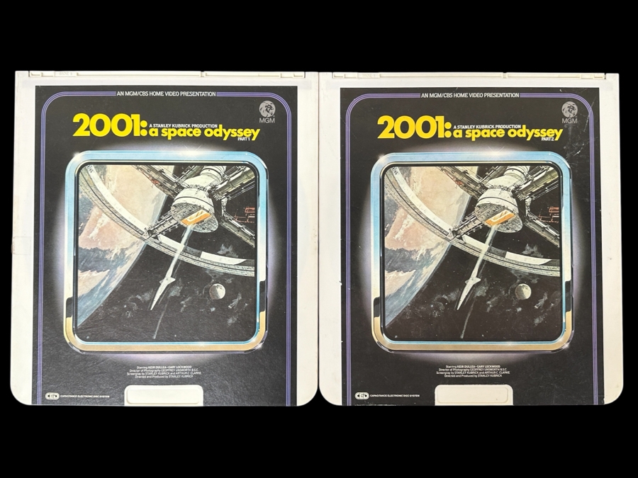 Just Added - RCA SelectaVision VideoDisc Stanley Kubrick's 2001: A Space Odyssey Movie 2 Discs Capacitance Electronic Disc (CED) [Photo 1]