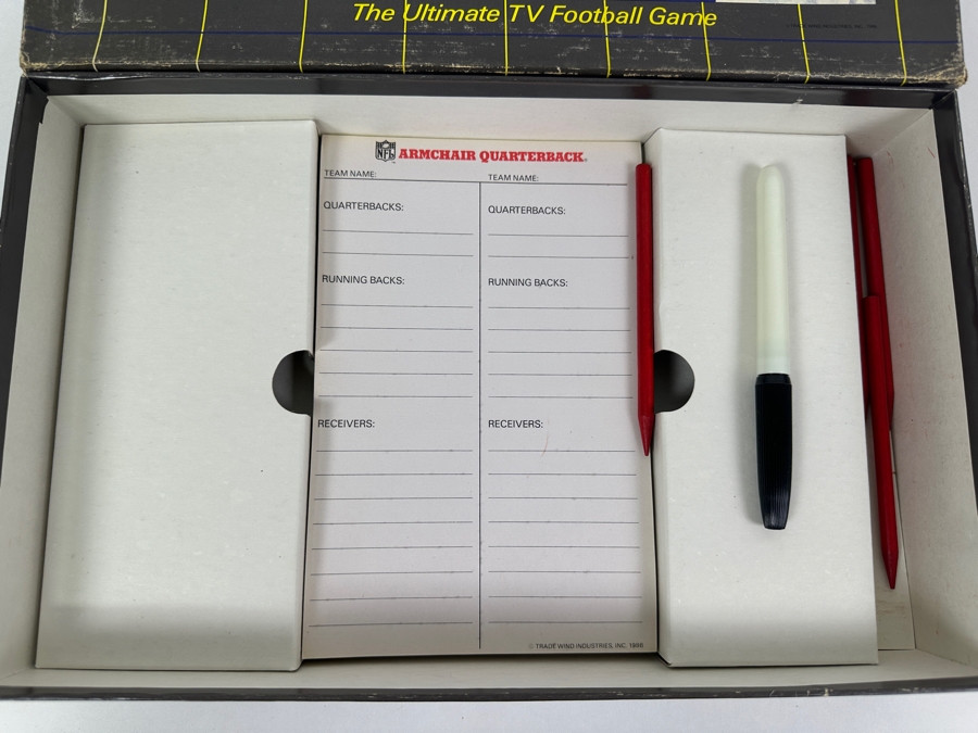 Vintage 1986 NFL Armchair Quarterback TV Football Game By Trade Wind Industries [Photo 6]