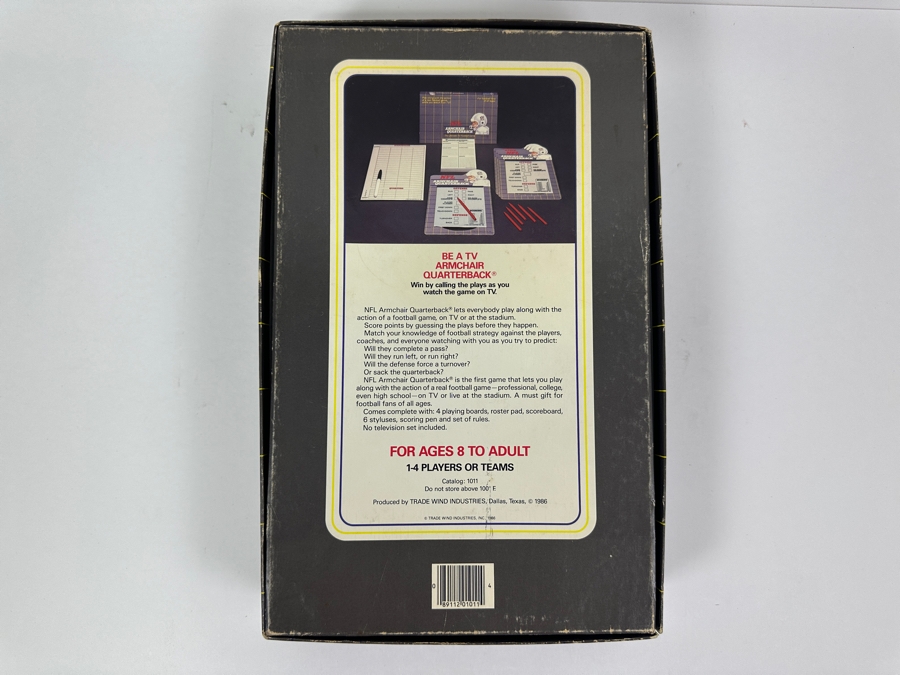 Vintage 1986 NFL Armchair Quarterback TV Football Game By Trade Wind Industries [Photo 8]