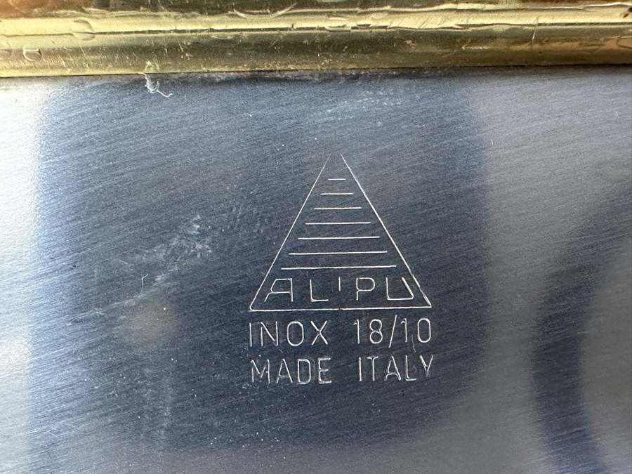 Vintage ALPU Puppieni Italian Stainless Steel Serving Tray With Seagulls Design 16 X 14.5 [Photo 7]