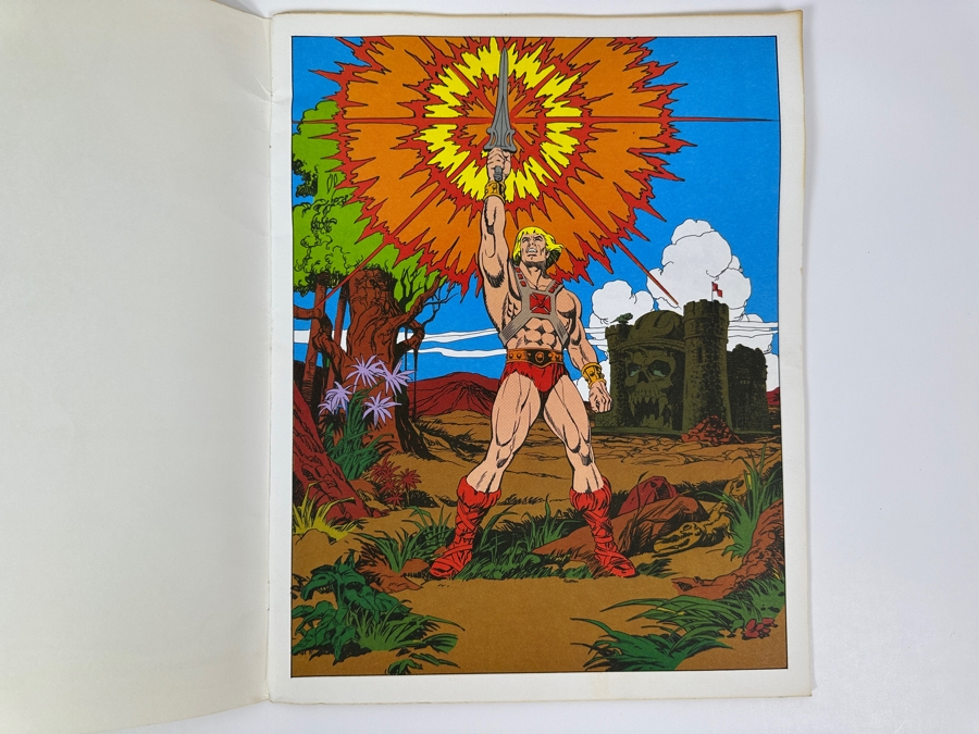 Vintage 1984 Masters Of The Universe Giant Picture Book Golden [Photo 5]