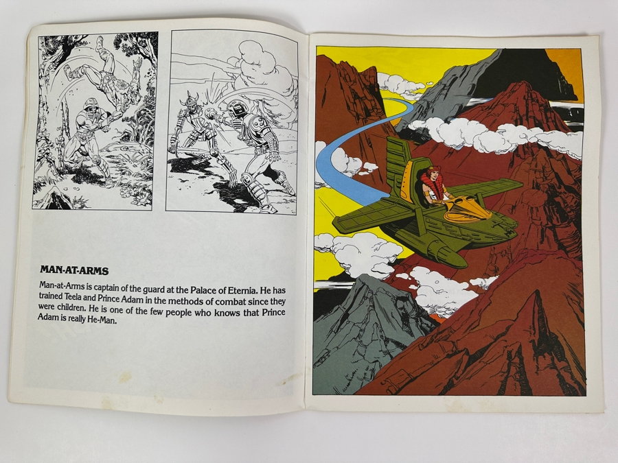 Vintage 1984 Masters Of The Universe Giant Picture Book Golden [Photo 8]