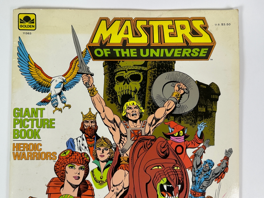 Vintage 1984 Masters Of The Universe Giant Picture Book Golden [Photo 2]
