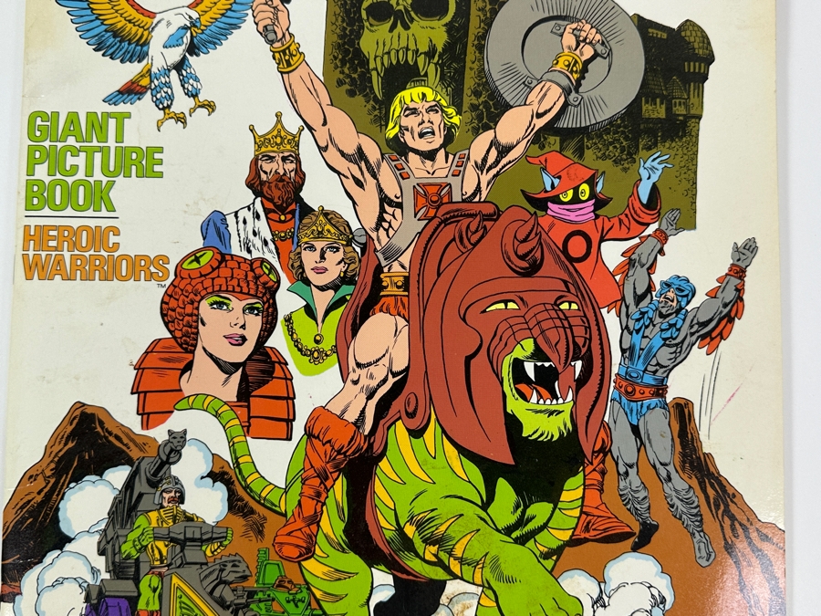 Vintage 1984 Masters Of The Universe Giant Picture Book Golden [Photo 3]