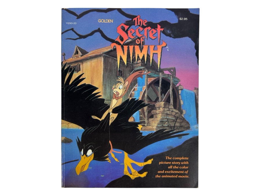 Vintage 1982 The Secret Of Nimh Color Picture Story Book Golden
