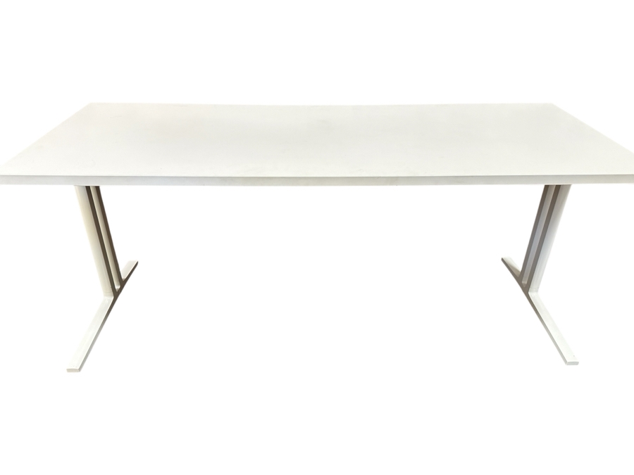 Herman Miller White Desk 66W X 24D X 28H