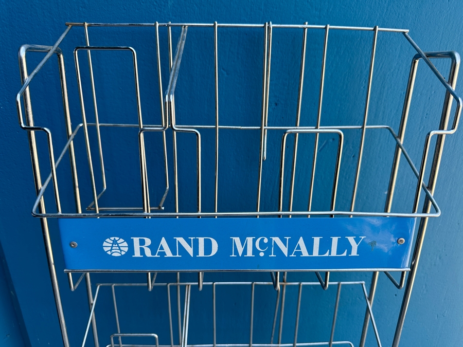 Rand McNally Travel Map Display Rack Perfect For The Map Collector 15W X 5.5D X 53H [Photo 3]