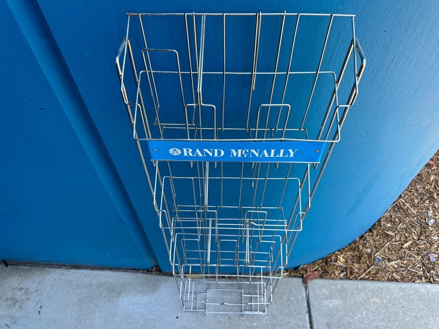 Rand McNally Travel Map Display Rack Perfect For The Map Collector 15W X 5.5D X 53H [Photo 4]