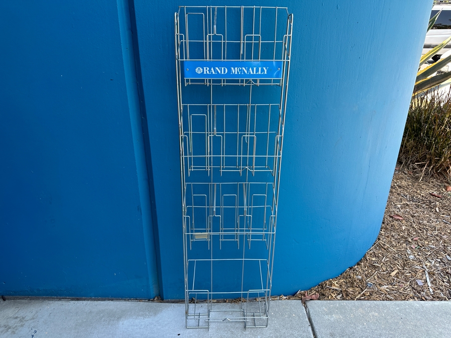 Rand McNally Travel Map Display Rack Perfect For The Map Collector 15W X 5.5D X 53H [Photo 2]