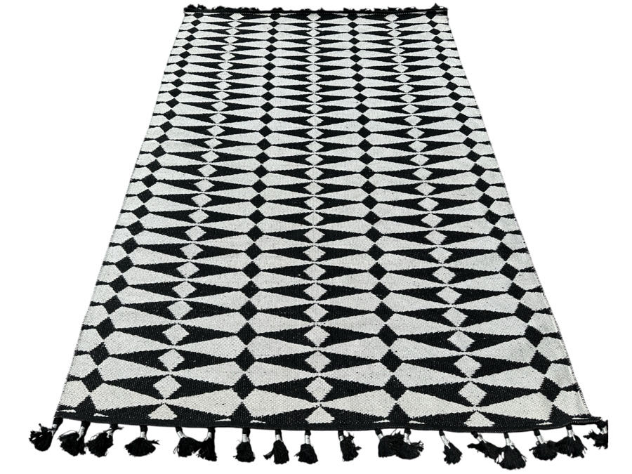 New Justina Blakeney Loloi Kahelo Collection Tasseled Hand Woven Area Rug 5' X 7' 6'