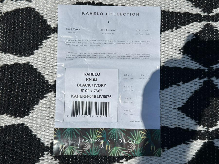 New Justina Blakeney Loloi Kahelo Collection Tasseled Hand Woven Area Rug 5' X 7' 6' [Photo 7]