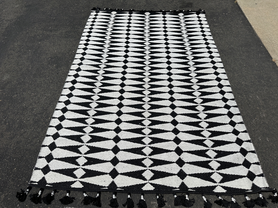 New Justina Blakeney Loloi Kahelo Collection Tasseled Hand Woven Area Rug 5' X 7' 6' [Photo 2]