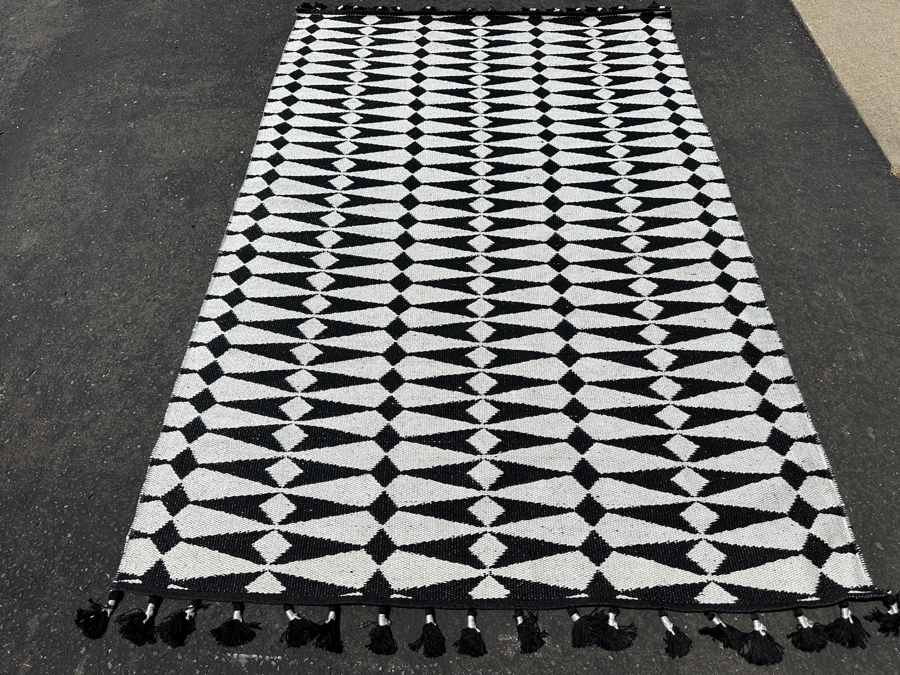 New Justina Blakeney Loloi Kahelo Collection Tasseled Hand Woven Area Rug 5' X 7' 6' [Photo 3]