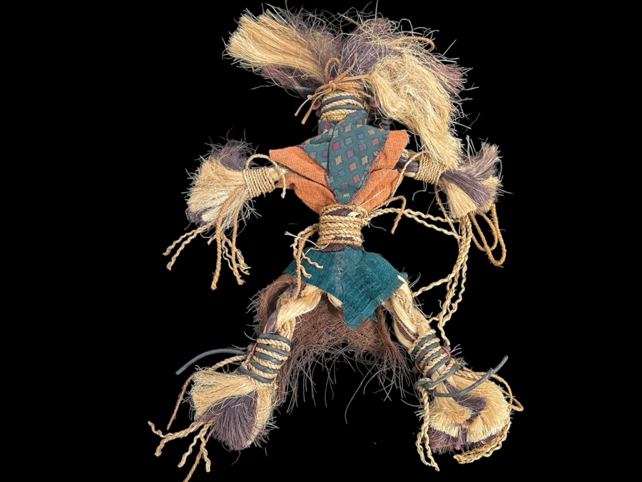 Handmade Rope Doll With Turquoise 30L [Photo 2]