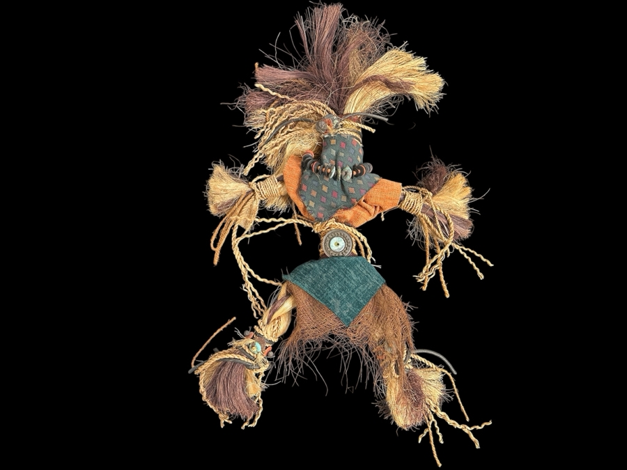 Handmade Rope Doll With Turquoise 30L [Photo 1]