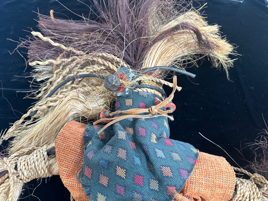 Handmade Rope Doll With Turquoise 30L [Photo 5]