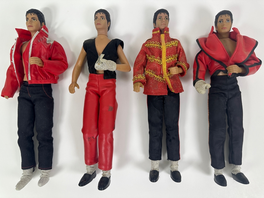 (4) Vintage 1984 Michael Jackson Pop Star 12' Action Figures By MJJ Productions LJN Toys Ltd [Photo 2]