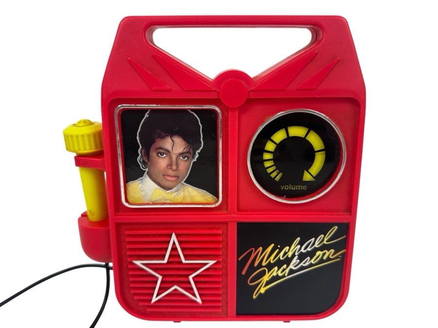 Vintage 1984 Michael Jackson Sing-A-Long Sound Machine Working By LJN Toys 7.5W X 8H