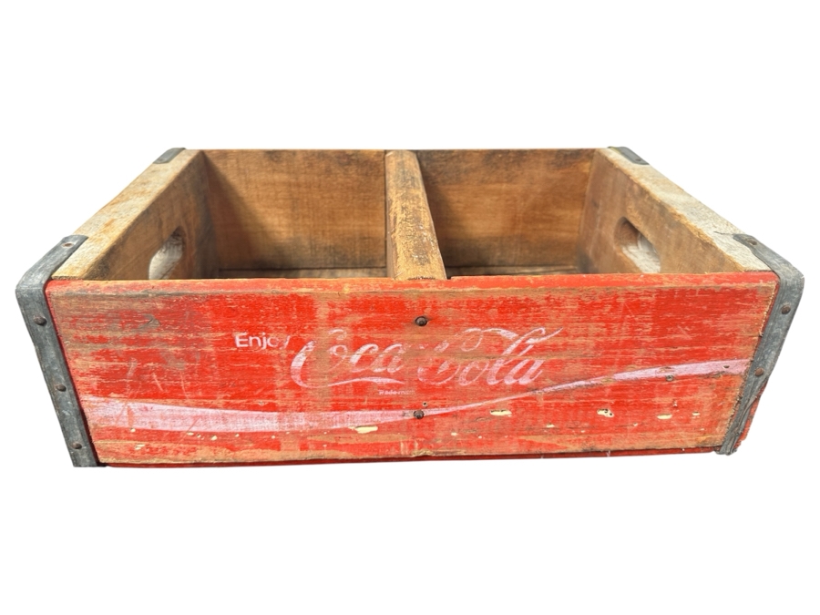 Vintage Wooden Enjoy Coca-Cola Advertising Crate 18 X 11.5 X 6 [Photo 1]
