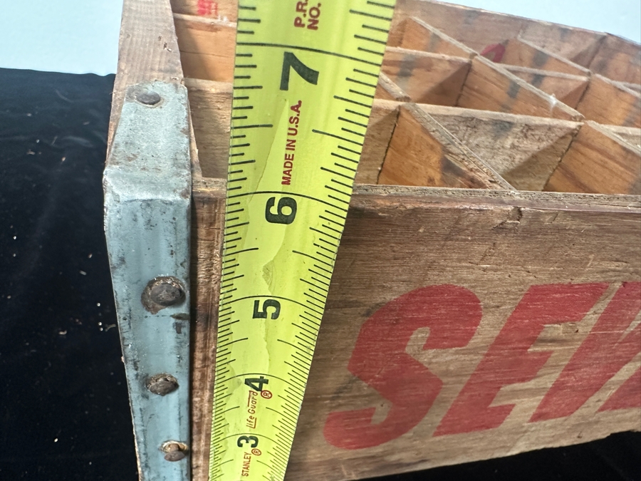 Vintage Wooden Seven-Up Advertising Crate - Missing Bottom Wood Piece 16.5 X 12 X 6 [Photo 8]