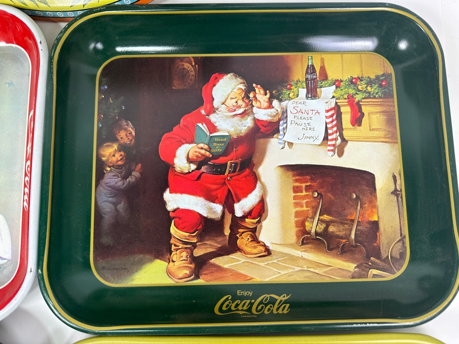 (5) Coca-Cola Coke Tins Trays [Photo 3]